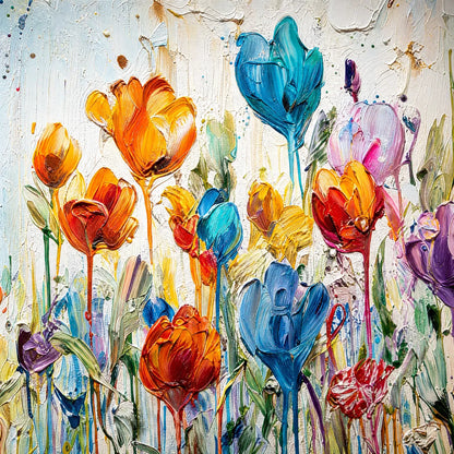 Joyful Melody – Field Impasto Painting, view 3
