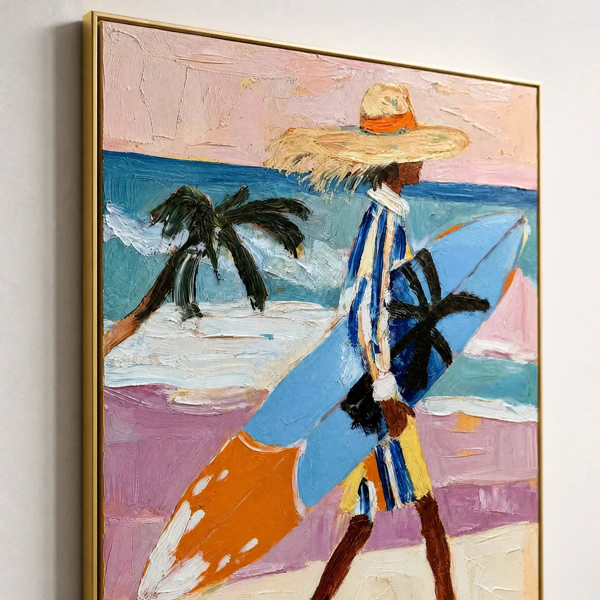 Sunlit Passage – Figurative Acrylic Painting, view 3