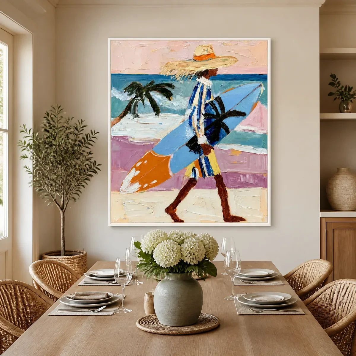 Sunlit Passage – Figurative Acrylic Painting, view 5