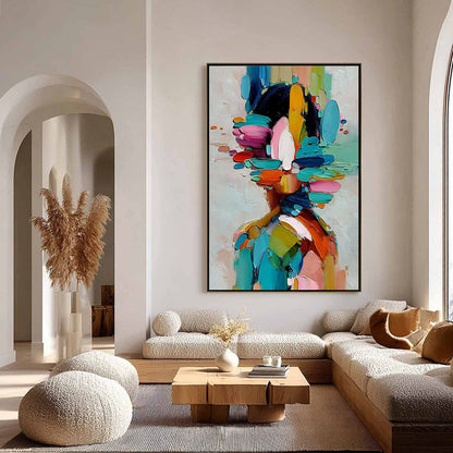 Kaleidoscope Soul – Figurative Impasto Oil Painting, view 4