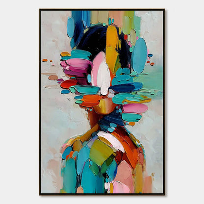 Kaleidoscope Soul – Figurative Impasto Oil Painting, view 1