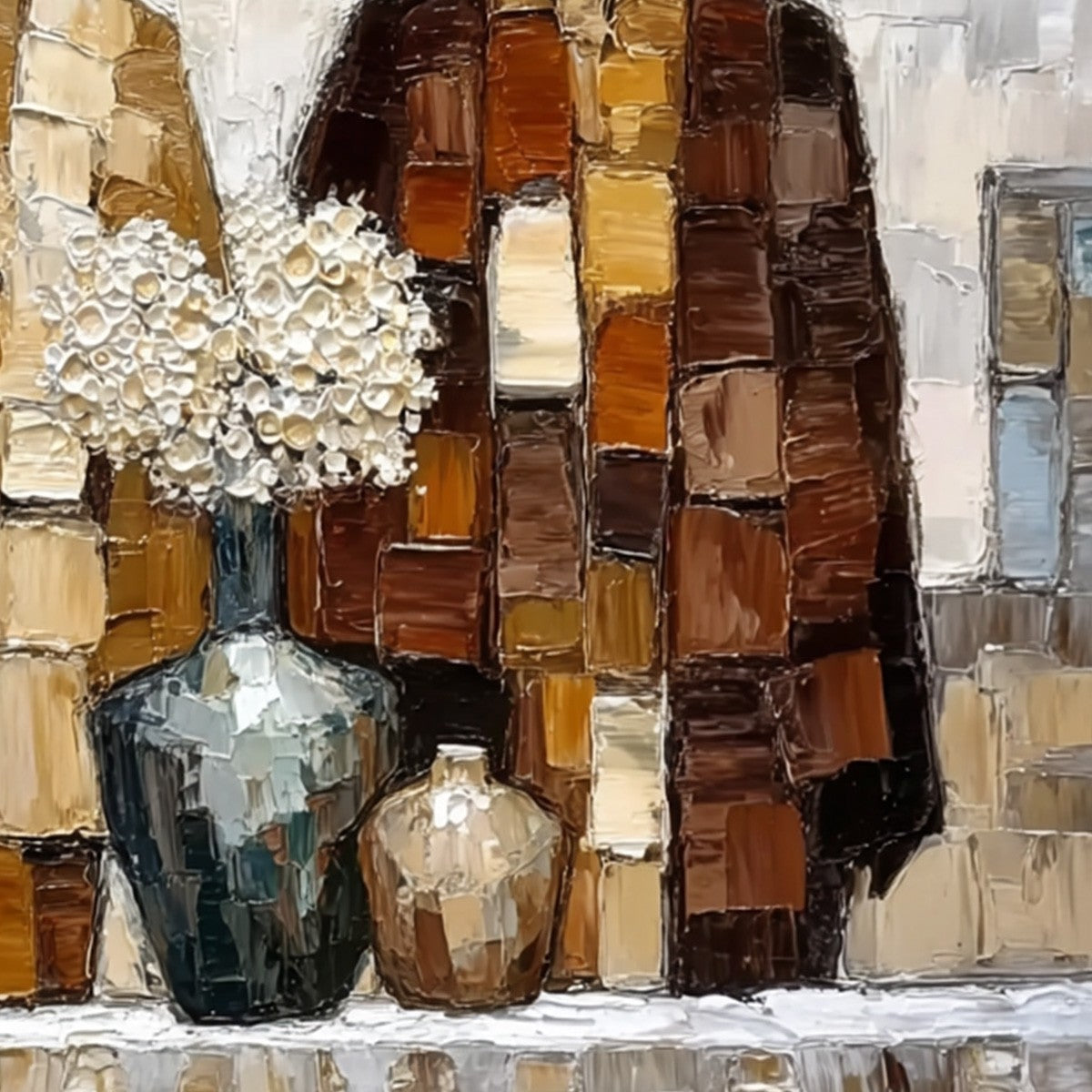 Kindred Spirits – Figurative Impasto Oil Painting, view 5