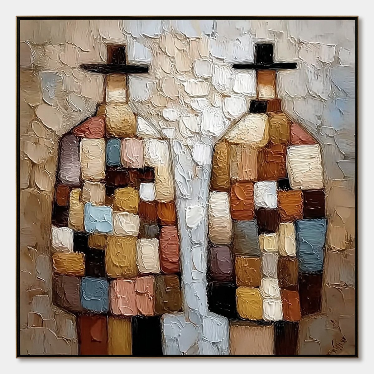 Kindred Spirits – Figurative Impasto Oil Painting, view 1
