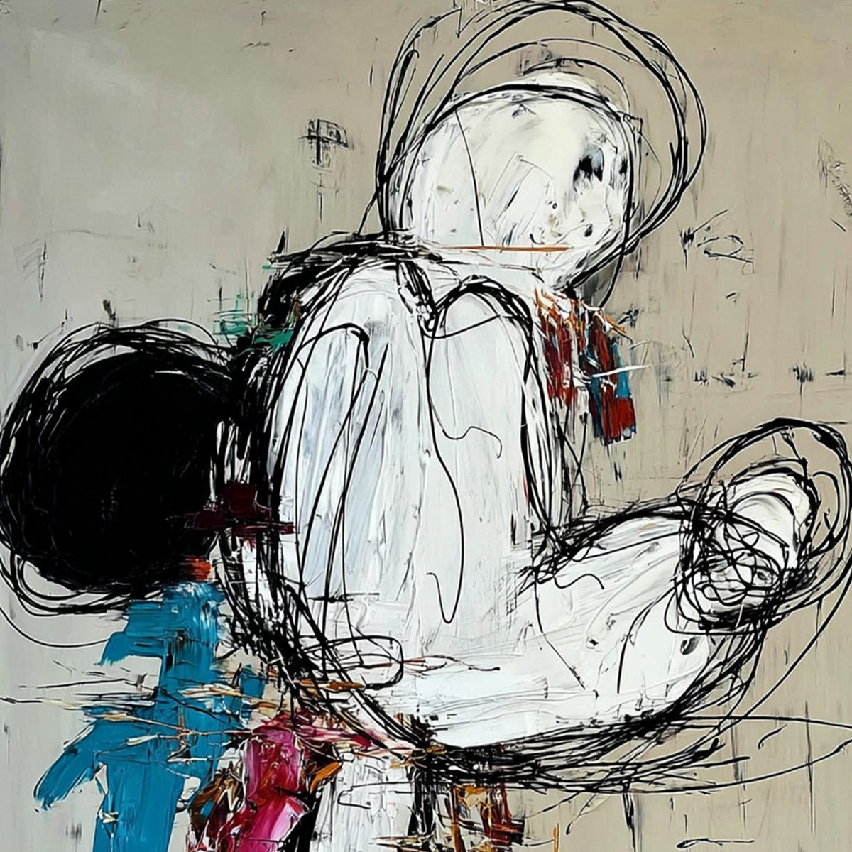 Kinetic Form – Figurative Oil Painting, view 3