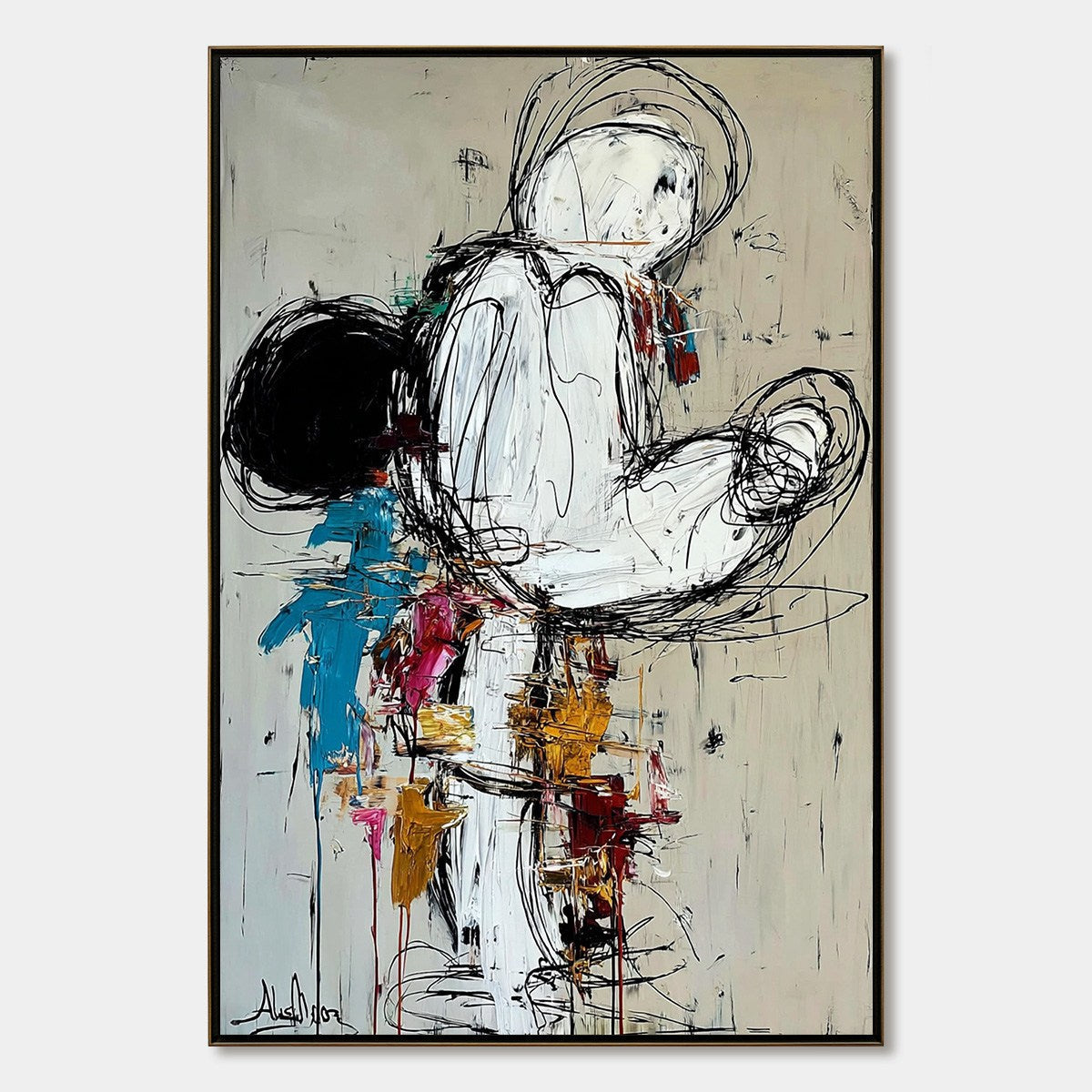 Kinetic Form – Figurative Oil Painting, view 1