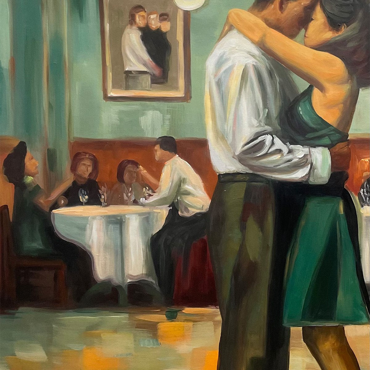 Last Dance – Couple Oil Painting, view 4
