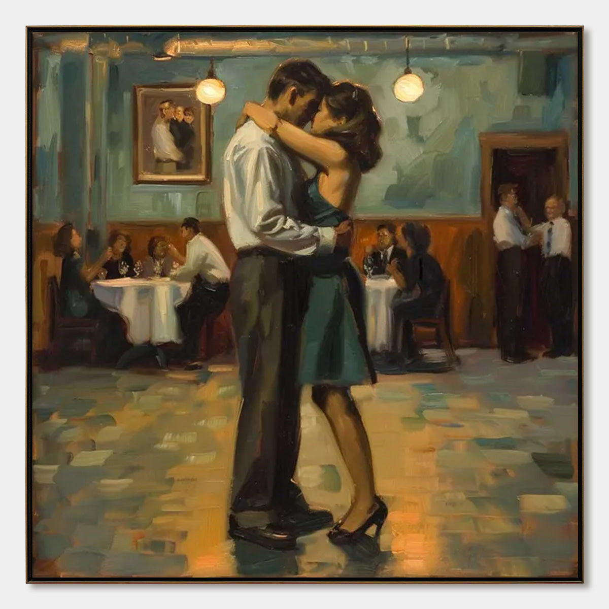 Last Dance – Couple Oil Painting, view 1