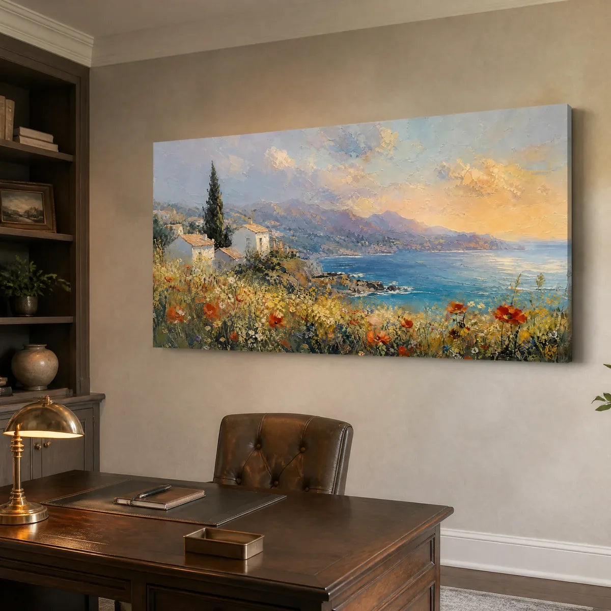 Coastal Textured Painting – Lemon Coast