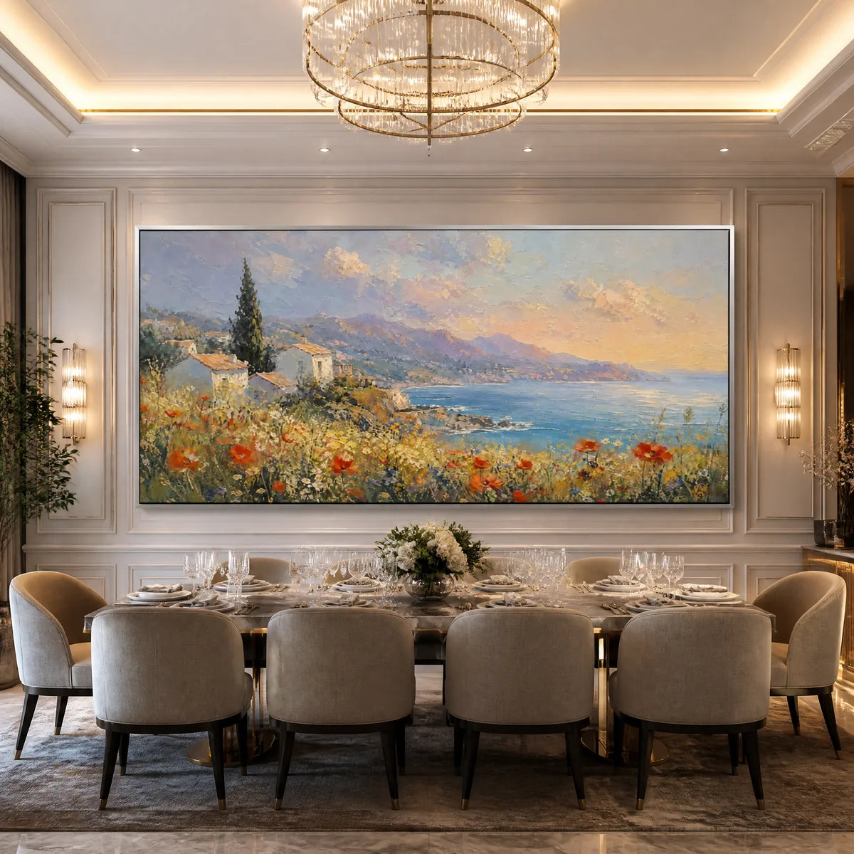 Coastal Textured Painting – Lemon Coast
