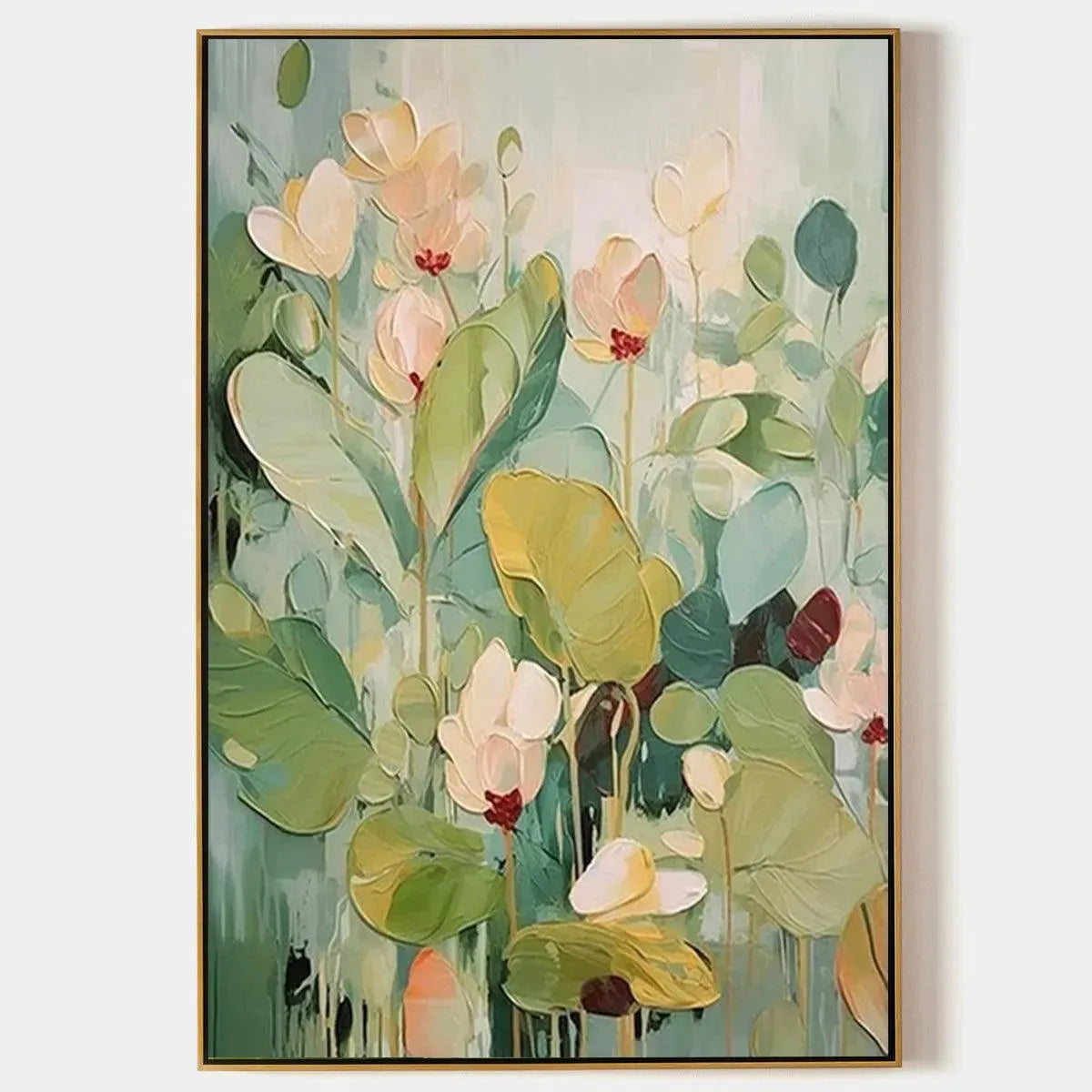Lush Garden – Impressionist Floral Textured Painting, view 1