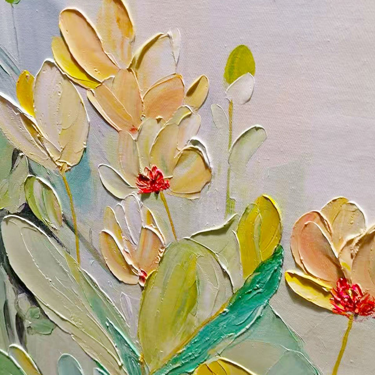 Lush Garden – Impressionist Floral Textured Painting, view 5