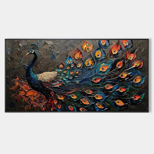 Majestic Plumage – Animal Impasto Oil Painting, view 1