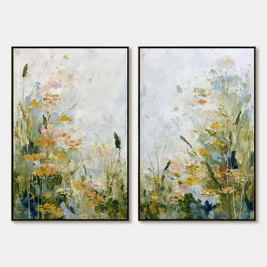 Meadow'S Whisper – Impressionist Meadow Textured Painting, view 1