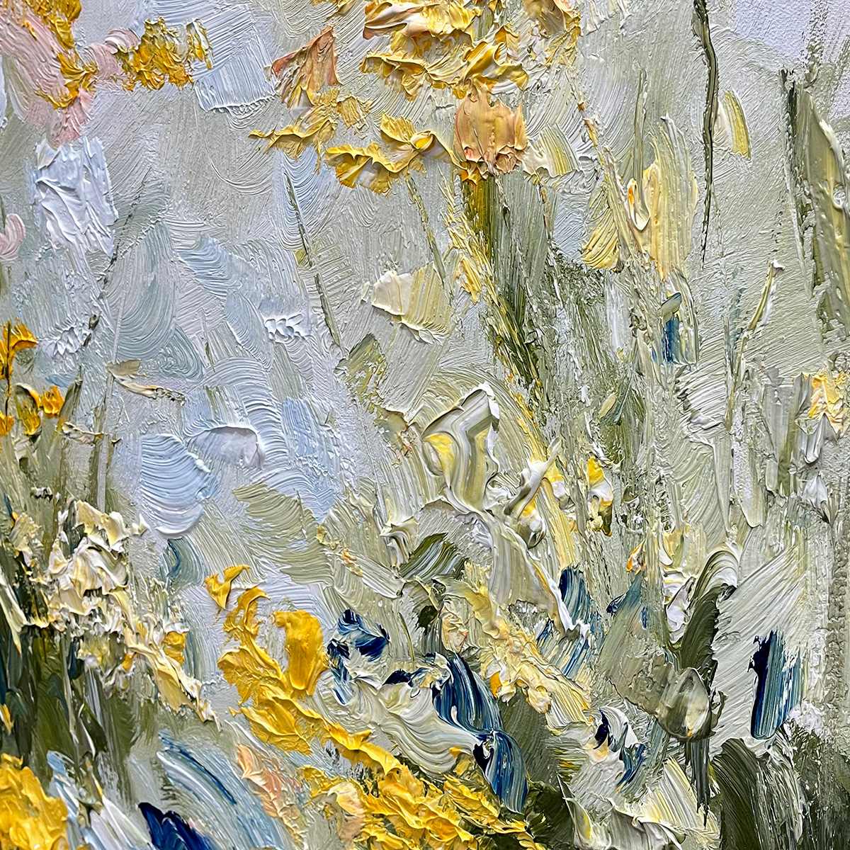 Meadow'S Whisper – Impressionist Meadow Textured Painting, view 4