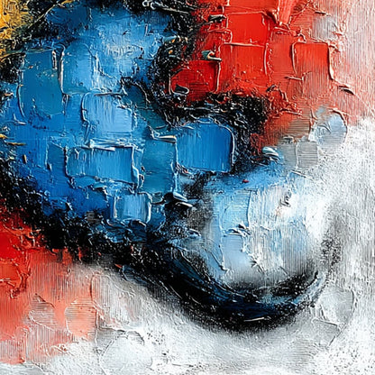 Midnight Ember – Cat Impasto Oil Painting, view 3