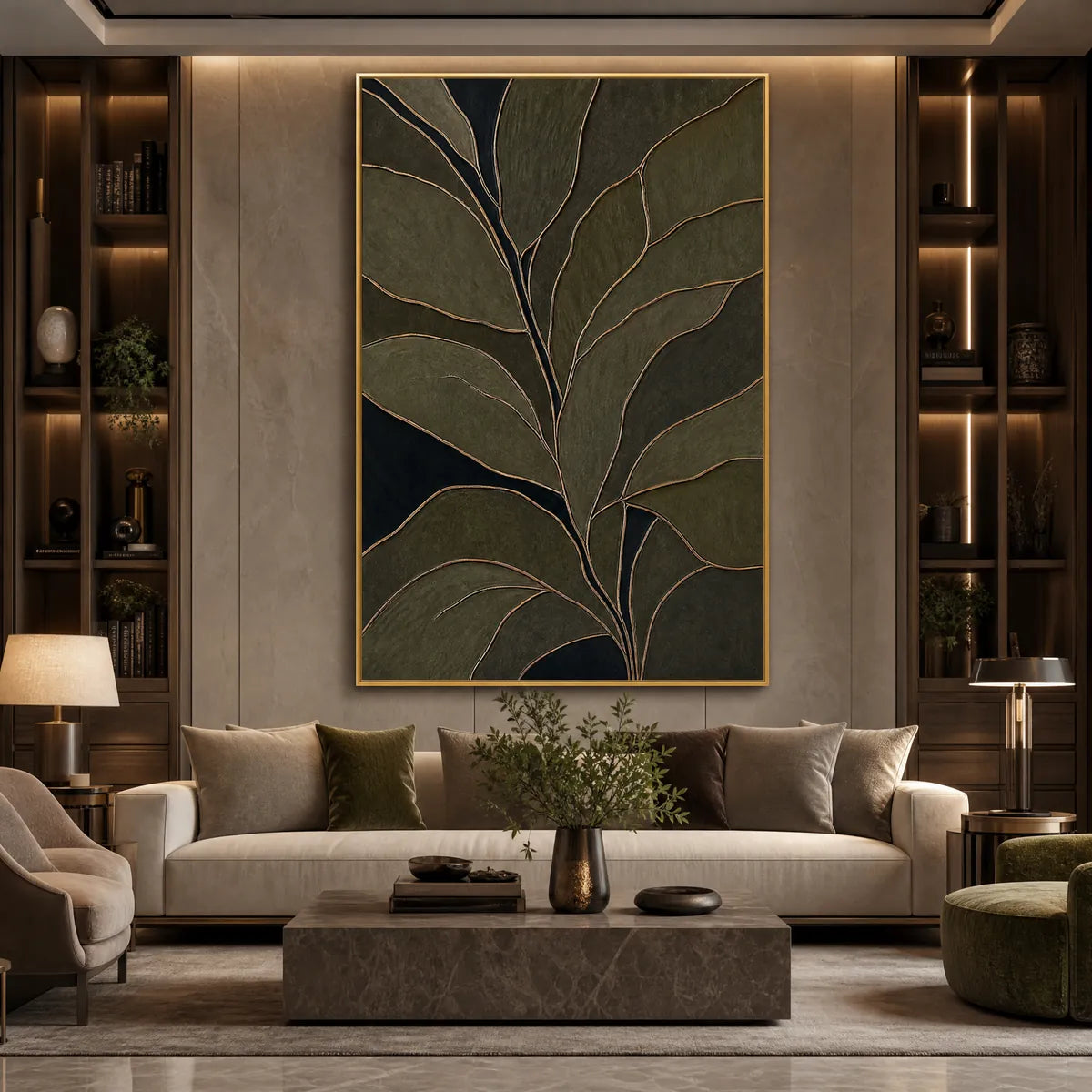 Midnight Foliage – Botanical Painting, view 2