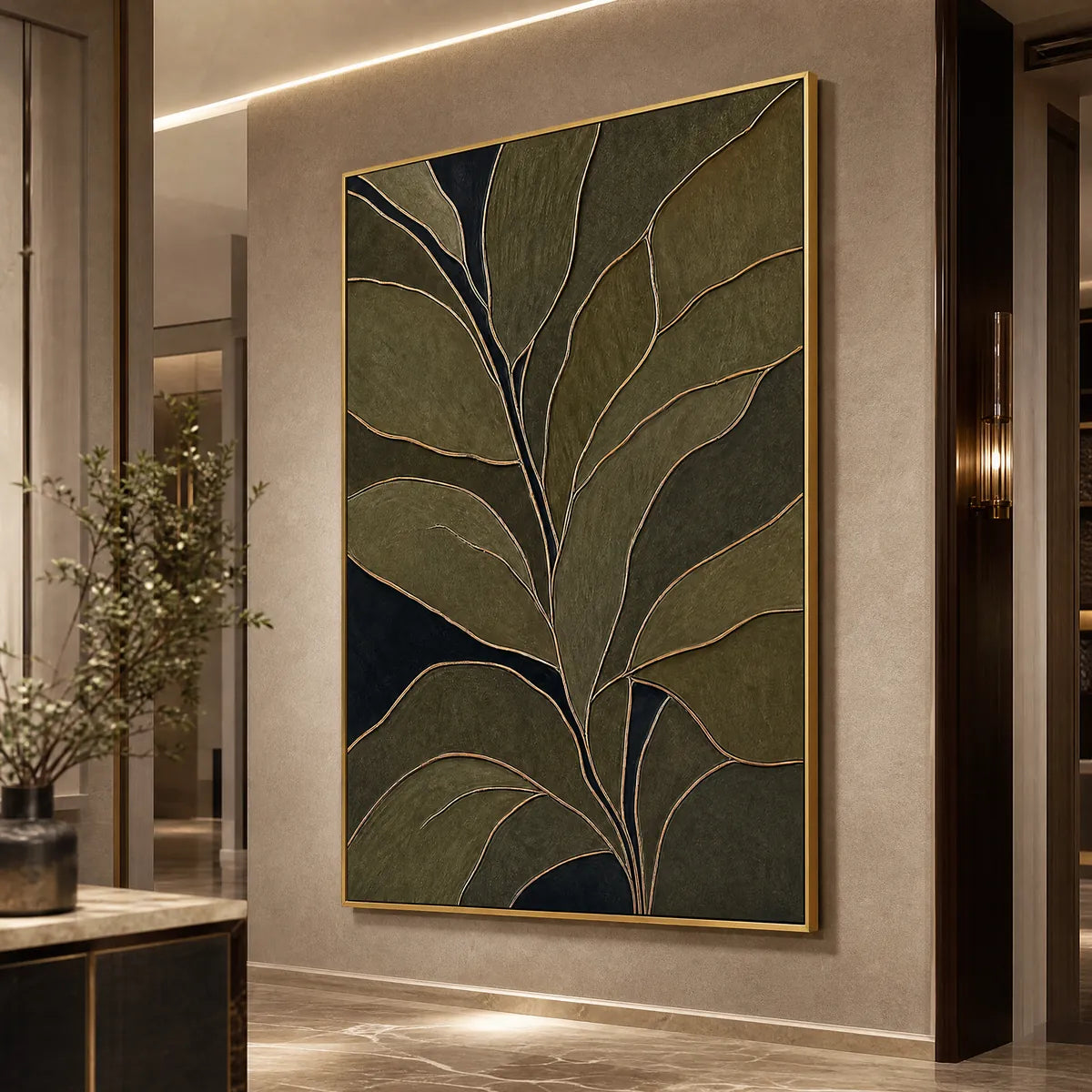 Midnight Foliage – Botanical Painting, view 4