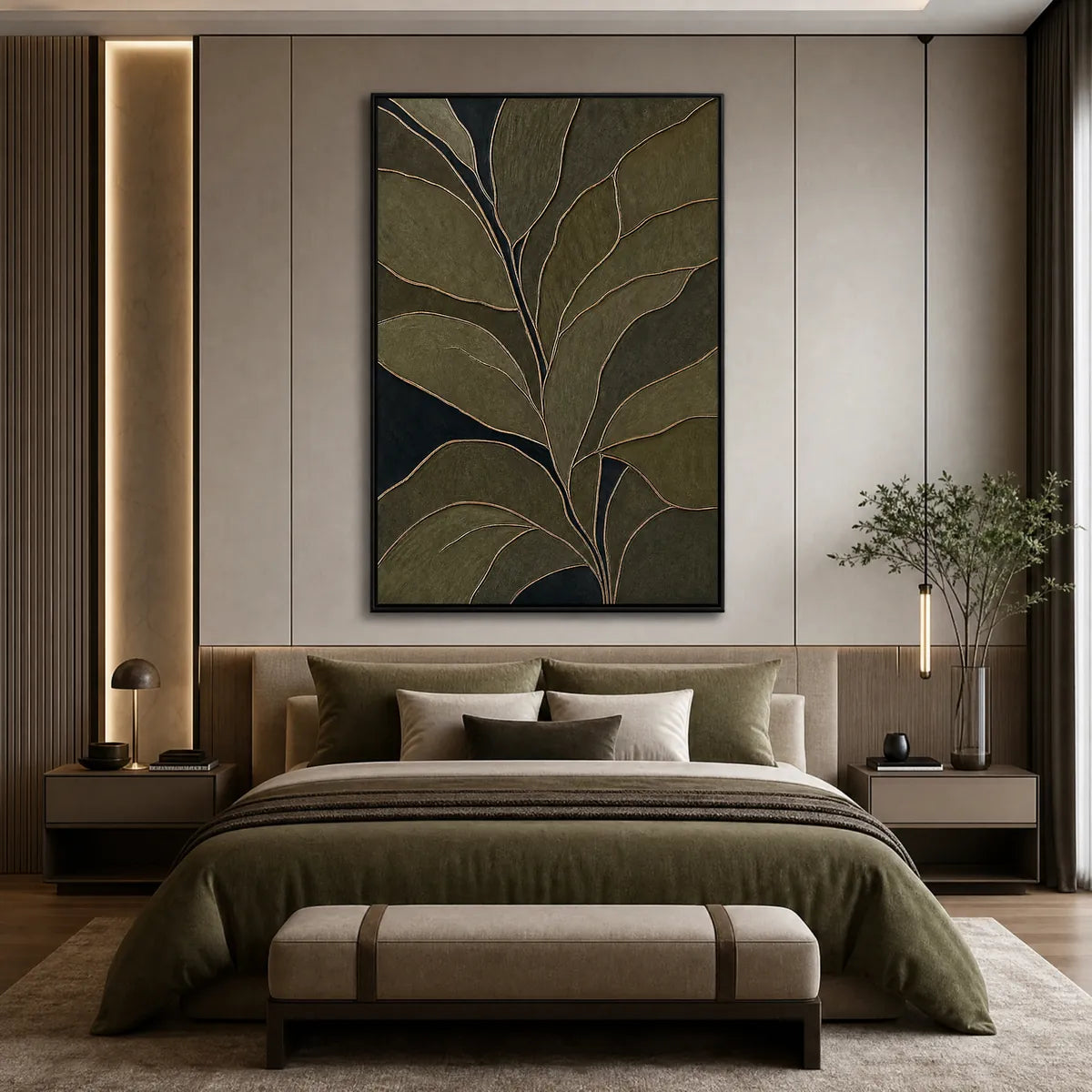 Midnight Foliage – Botanical Painting, view 5