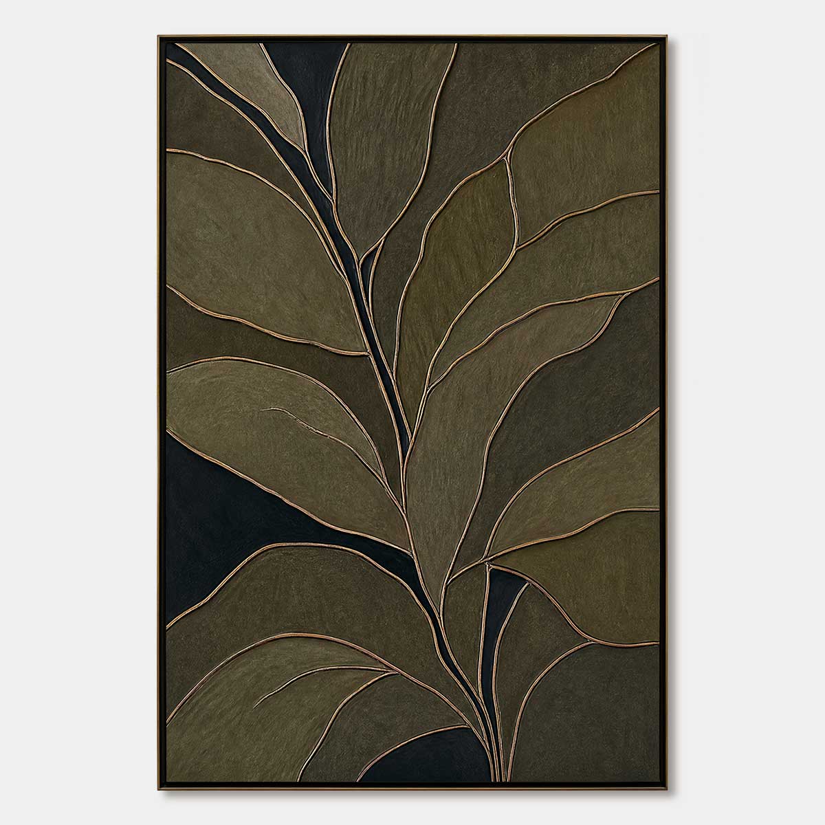 Midnight Foliage – Botanical Painting, view 1