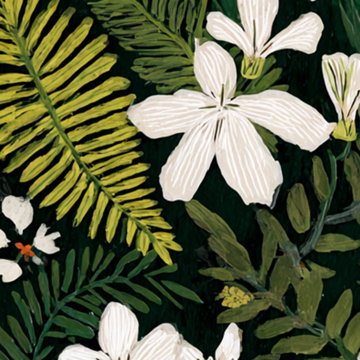 Midnight Garden – Floral Painting, view 5