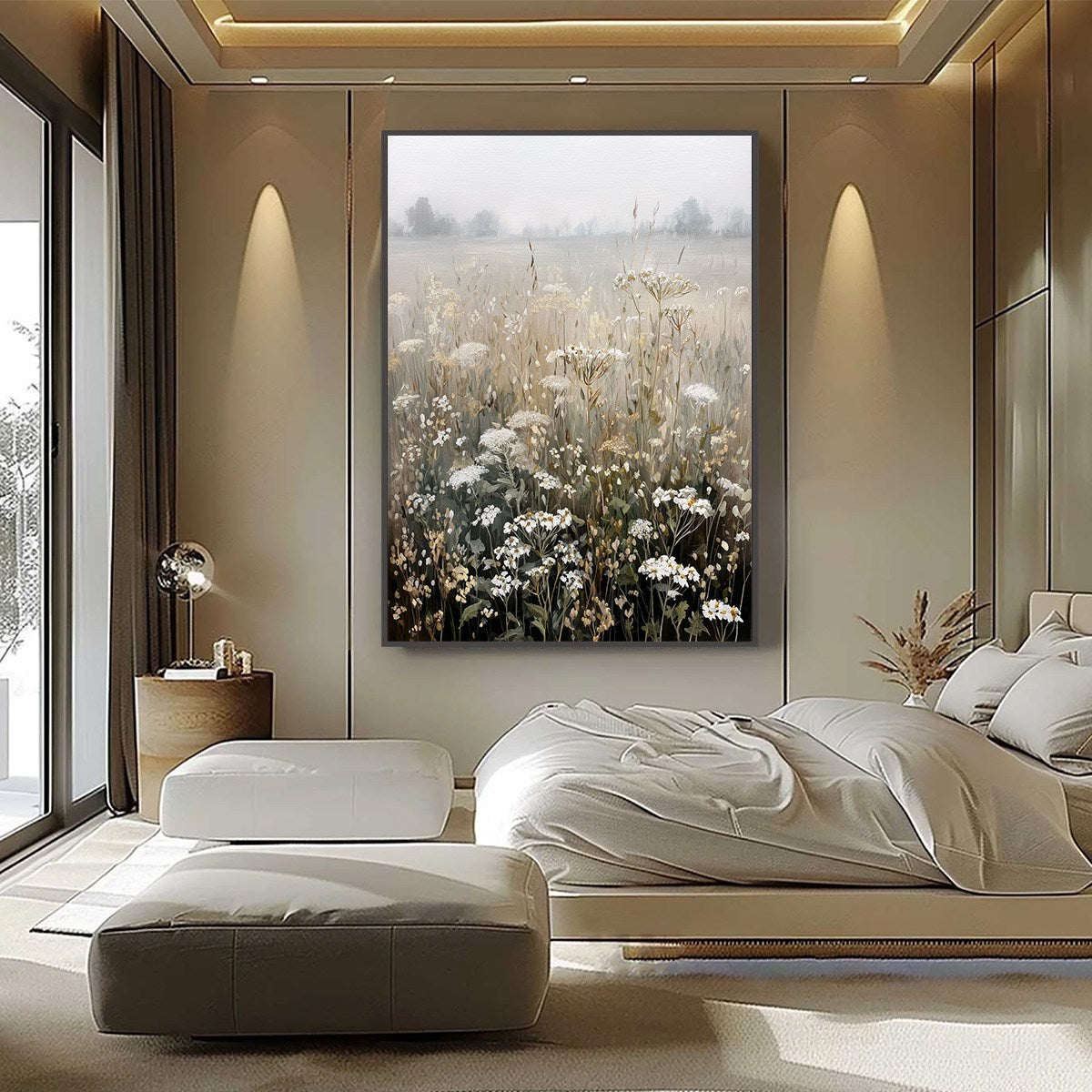 Misty Meadow – Meadow Painting, view 4