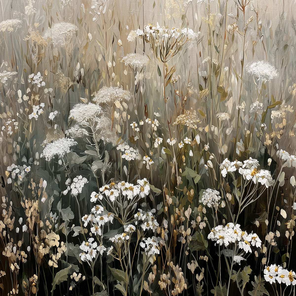 Misty Meadow – Meadow Painting, view 3