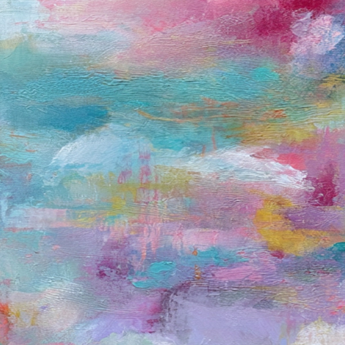 Morning Rapture – Cloudscape Oil Painting, view 3