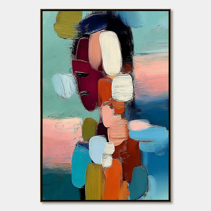 Mosaic Of Thoughts – Figurative Impasto Oil Painting, view 1