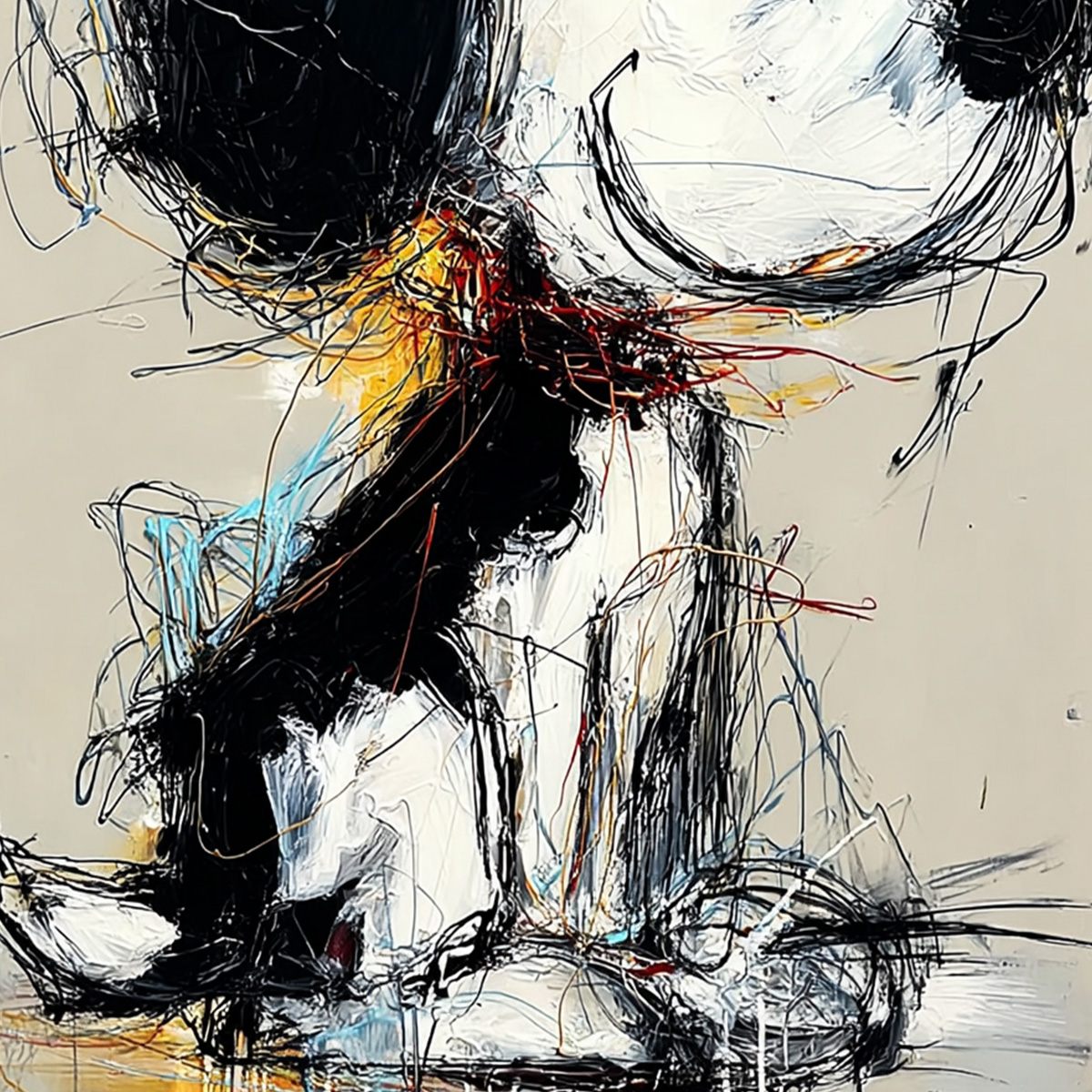 Nostalgic Scribble – Dog Oil Painting, view 5