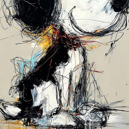 Nostalgic Scribble – Dog Oil Painting, view 5