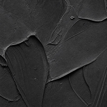 Obsidian – Wabi-Sabi Anchor Impasto Acrylic Painting, view 3