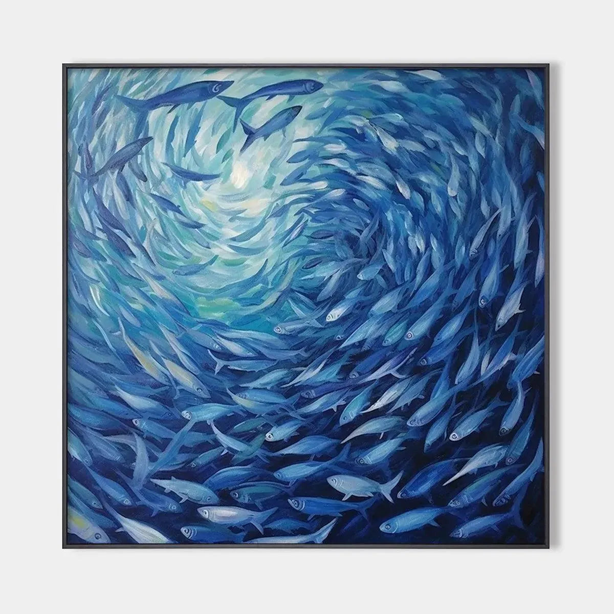 Oceanic Whirl – Animal Oil Painting, view 1