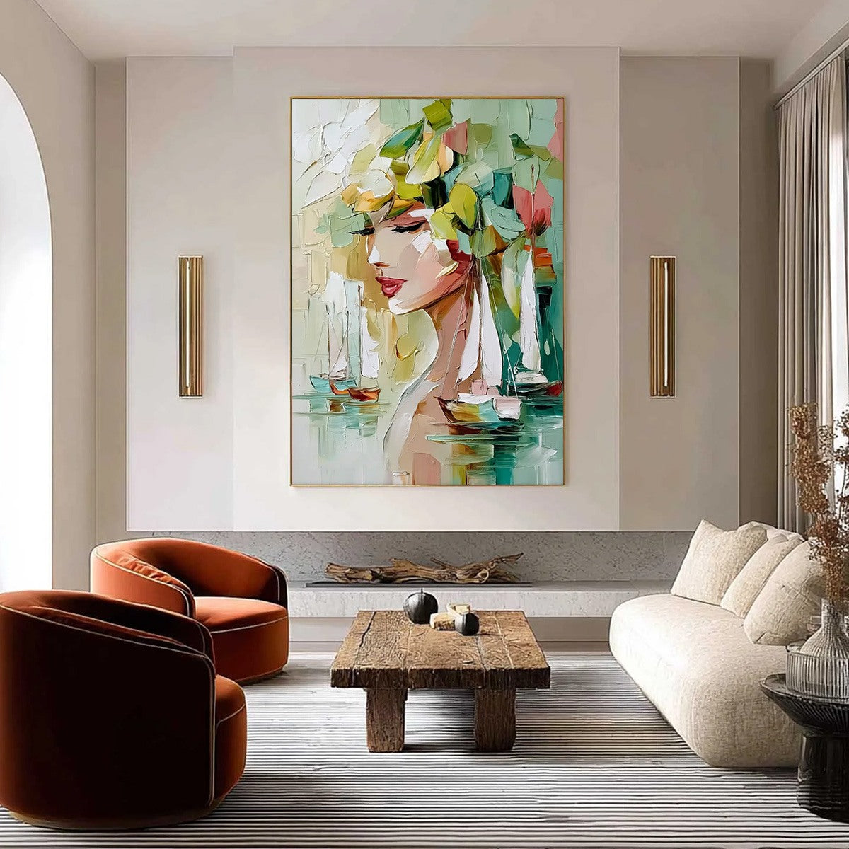 Ocean'S Muse – Figurative Impasto Oil Painting, view 2