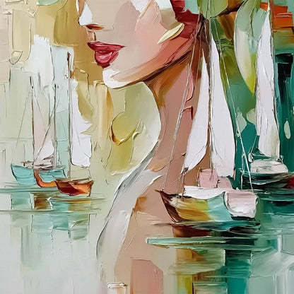 Ocean'S Muse – Figurative Impasto Oil Painting, view 5