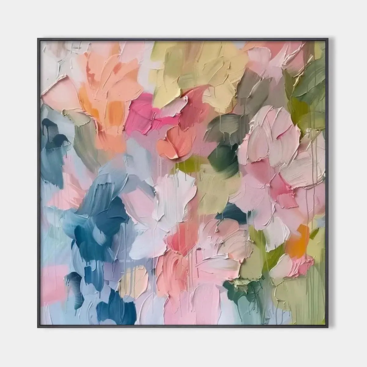 Pastel Dream – Floral Impasto Painting, view 1