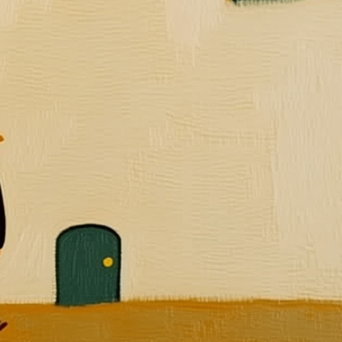 Pilgrim'S Path – Minimalist Figurative Oil Painting, view 3