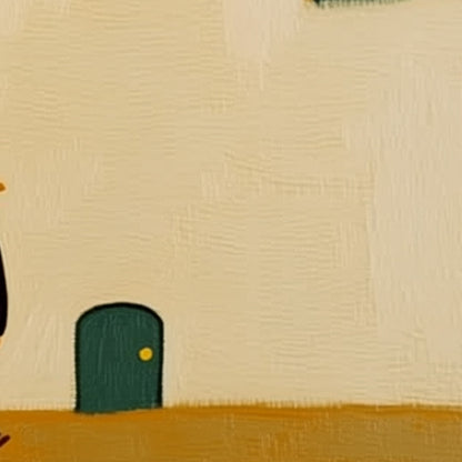 Pilgrim'S Path – Minimalist Figurative Oil Painting, view 3