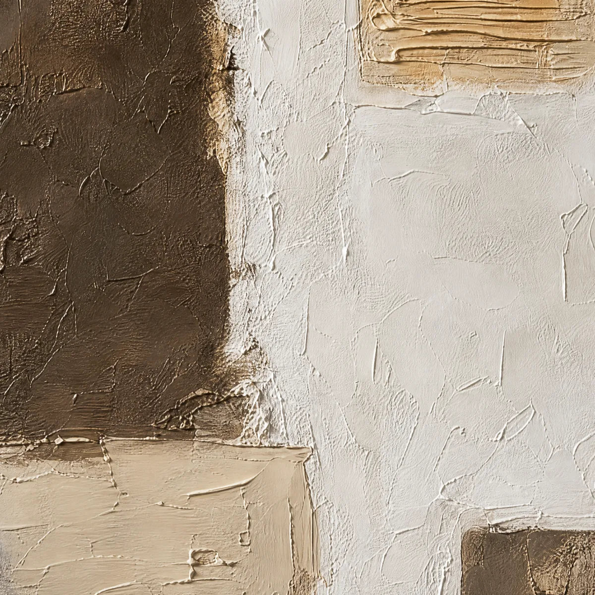 Quiet Blocks – Wabi-Sabi Abstract Oil Painting, view 3