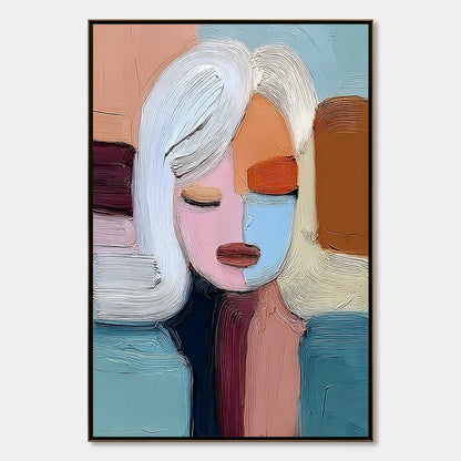 Quiet Contemplation – Figurative Impasto Oil Painting, view 1