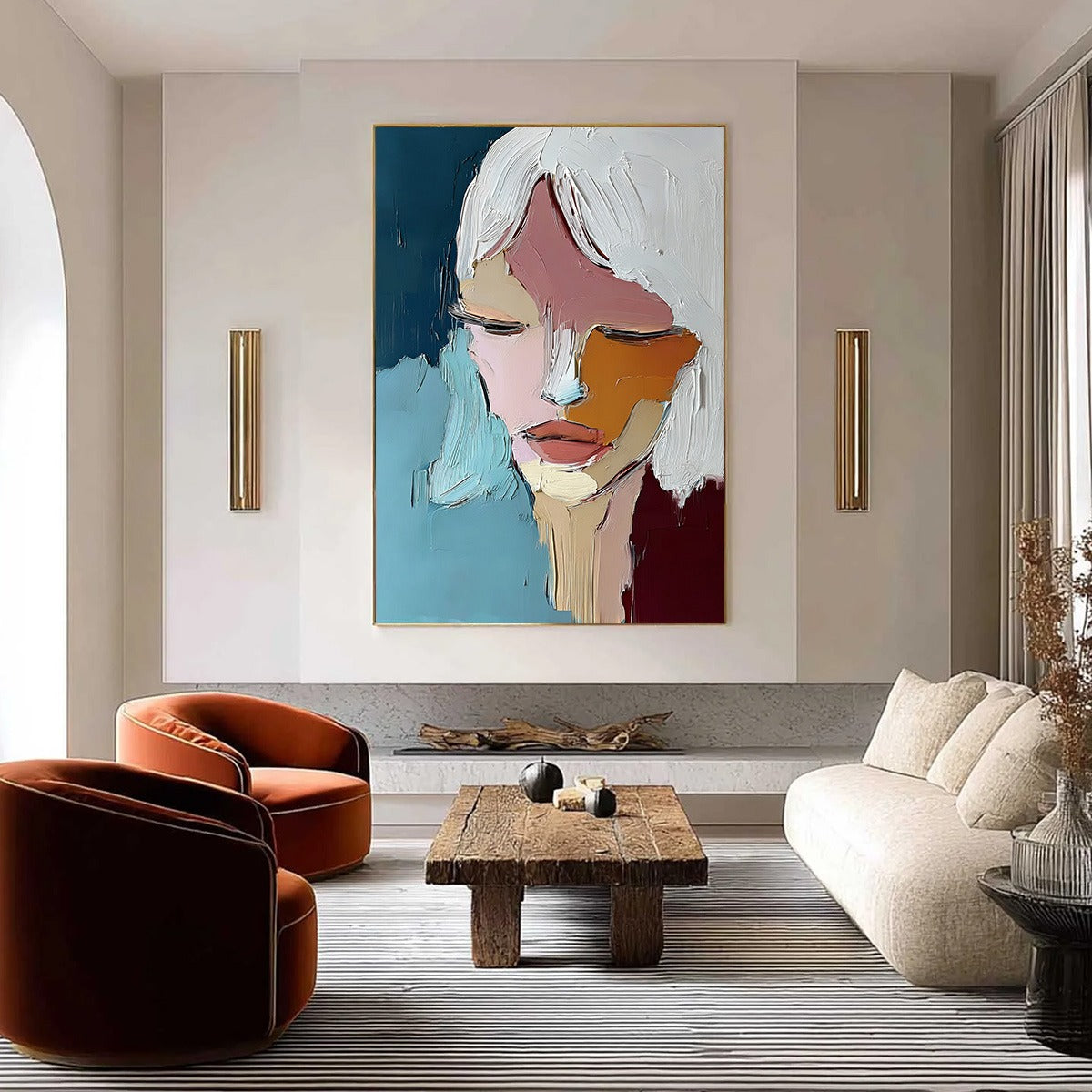 Quietude – Figurative Impasto Oil Painting, view 4