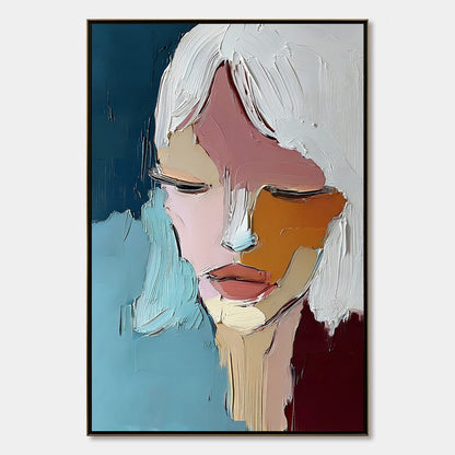 Quietude – Figurative Impasto Oil Painting, view 1