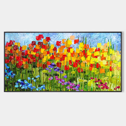 Rainbow Field – Field Impasto Oil Painting, view 1