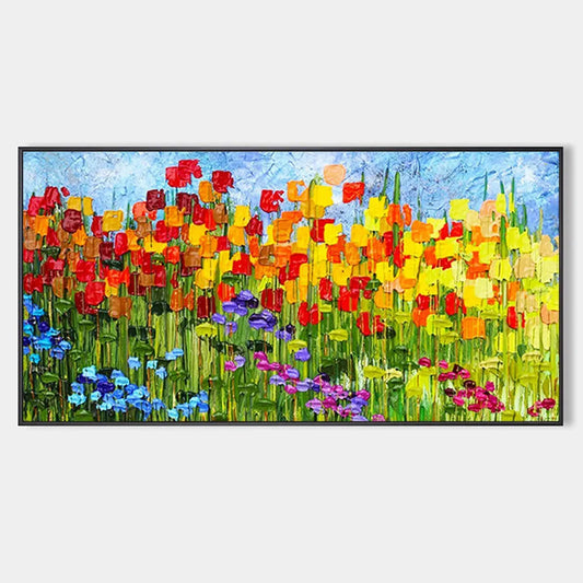 Rainbow Field – Field Impasto Oil Painting, view 1