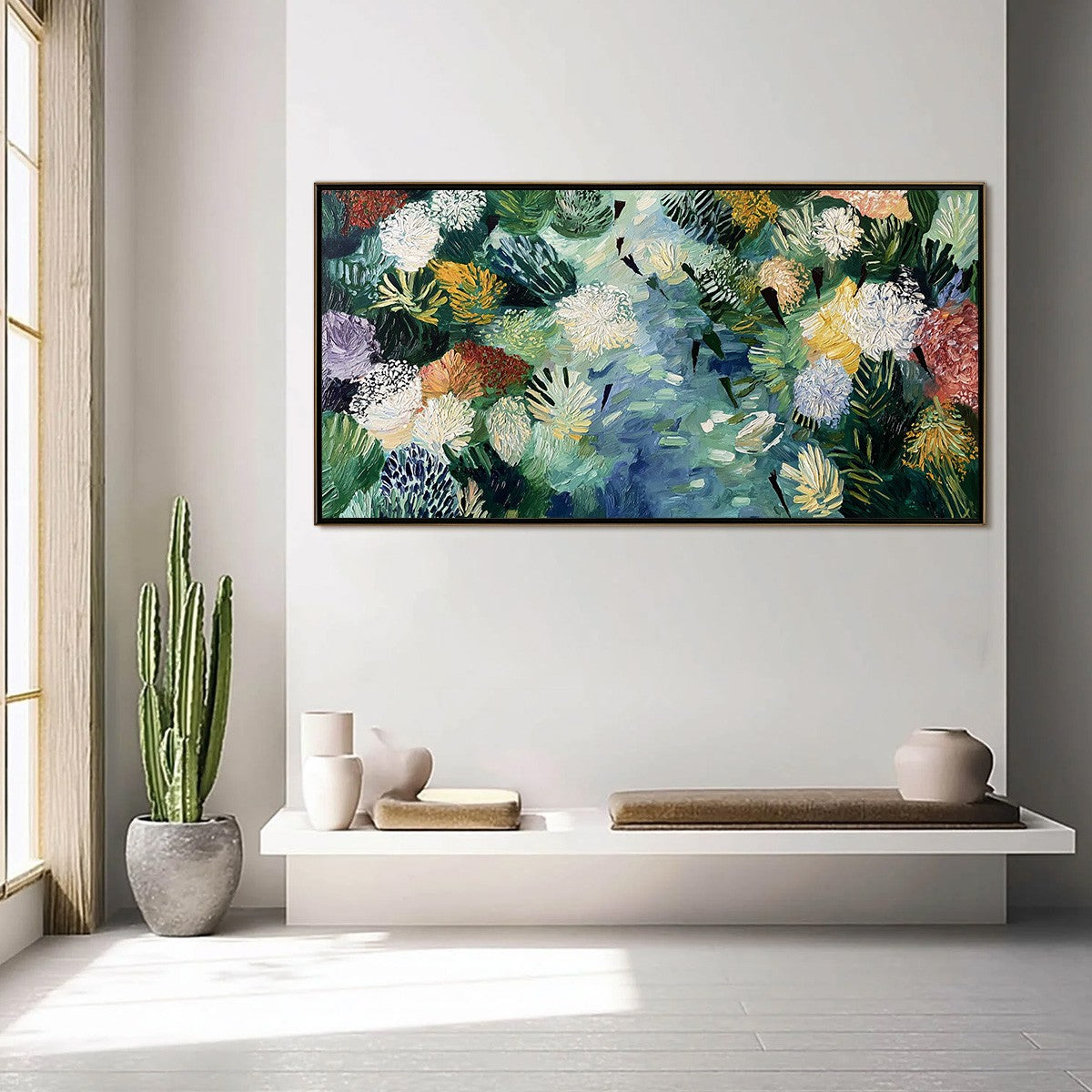 River Of Blooms – River Impasto Painting, view 4