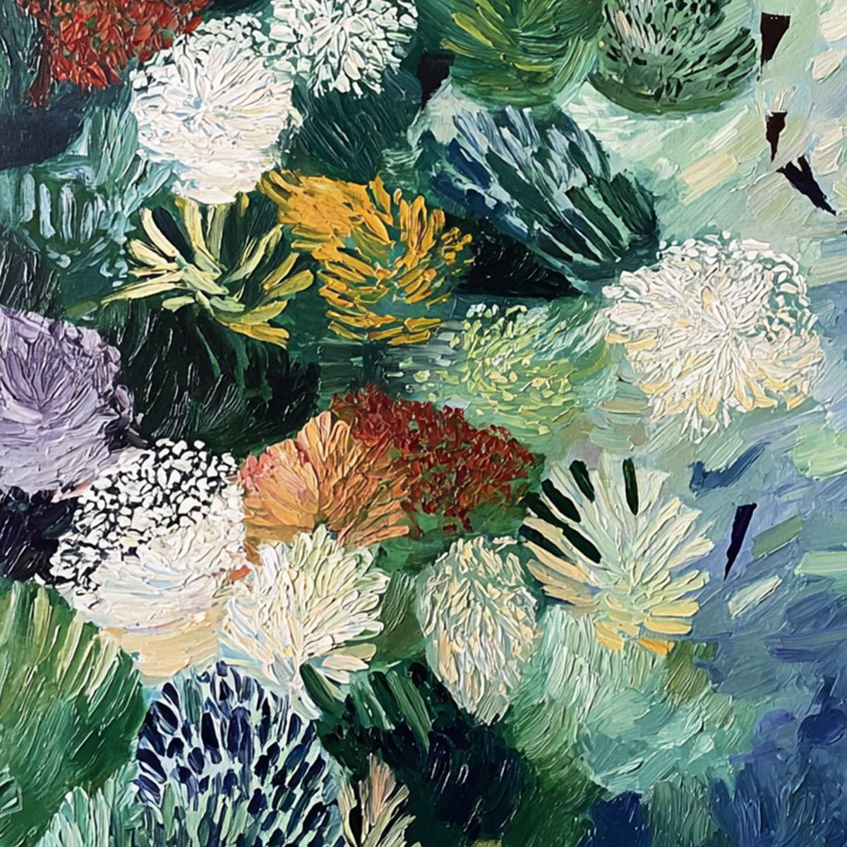 River Of Blooms – River Impasto Painting, view 3