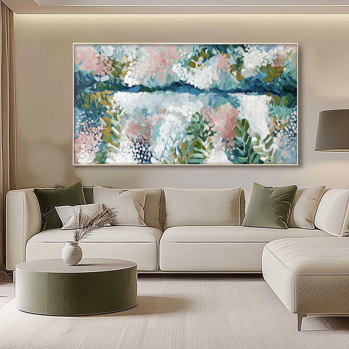 River Of Petals – River Impasto Painting, view 4