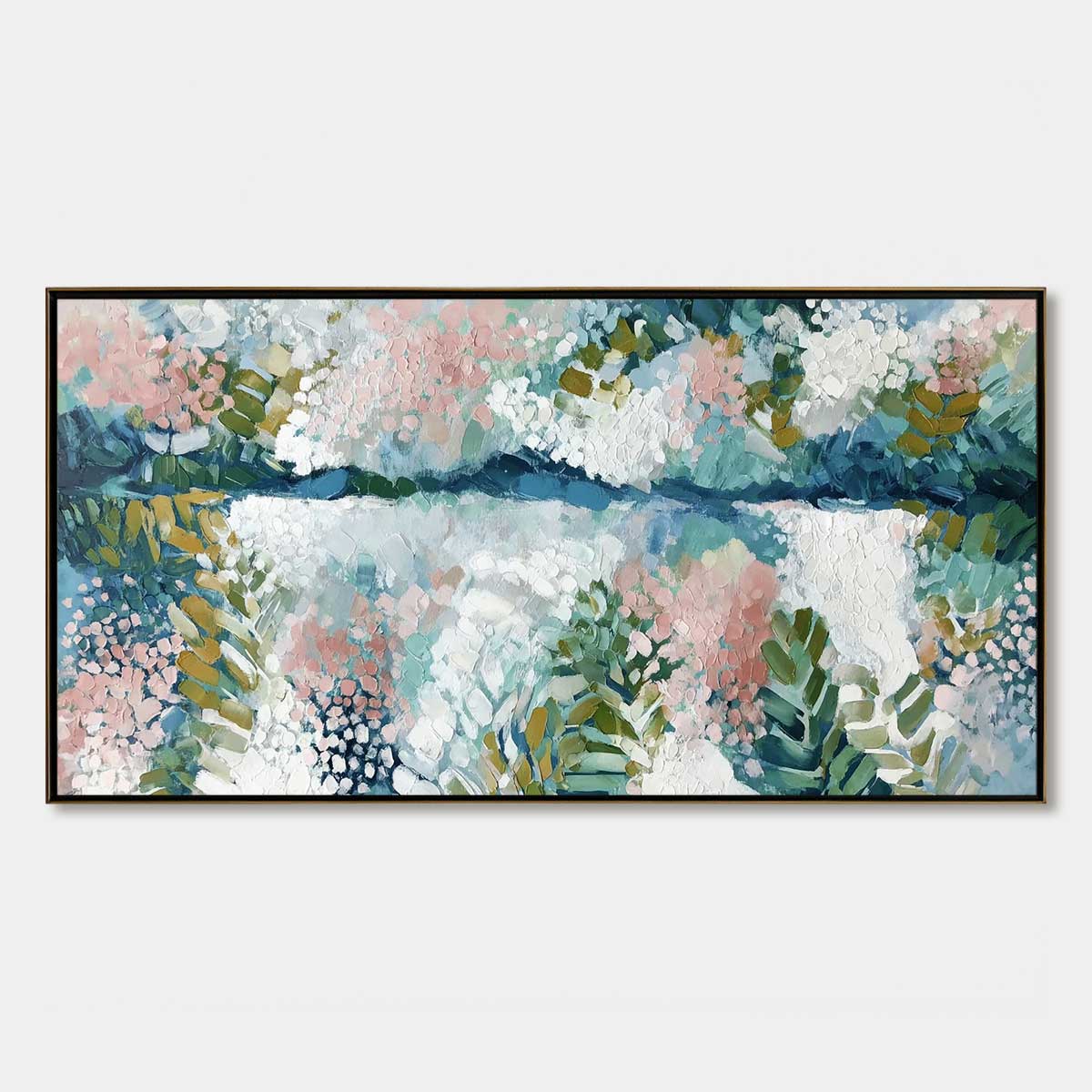 River Of Petals – River Impasto Painting, view 1