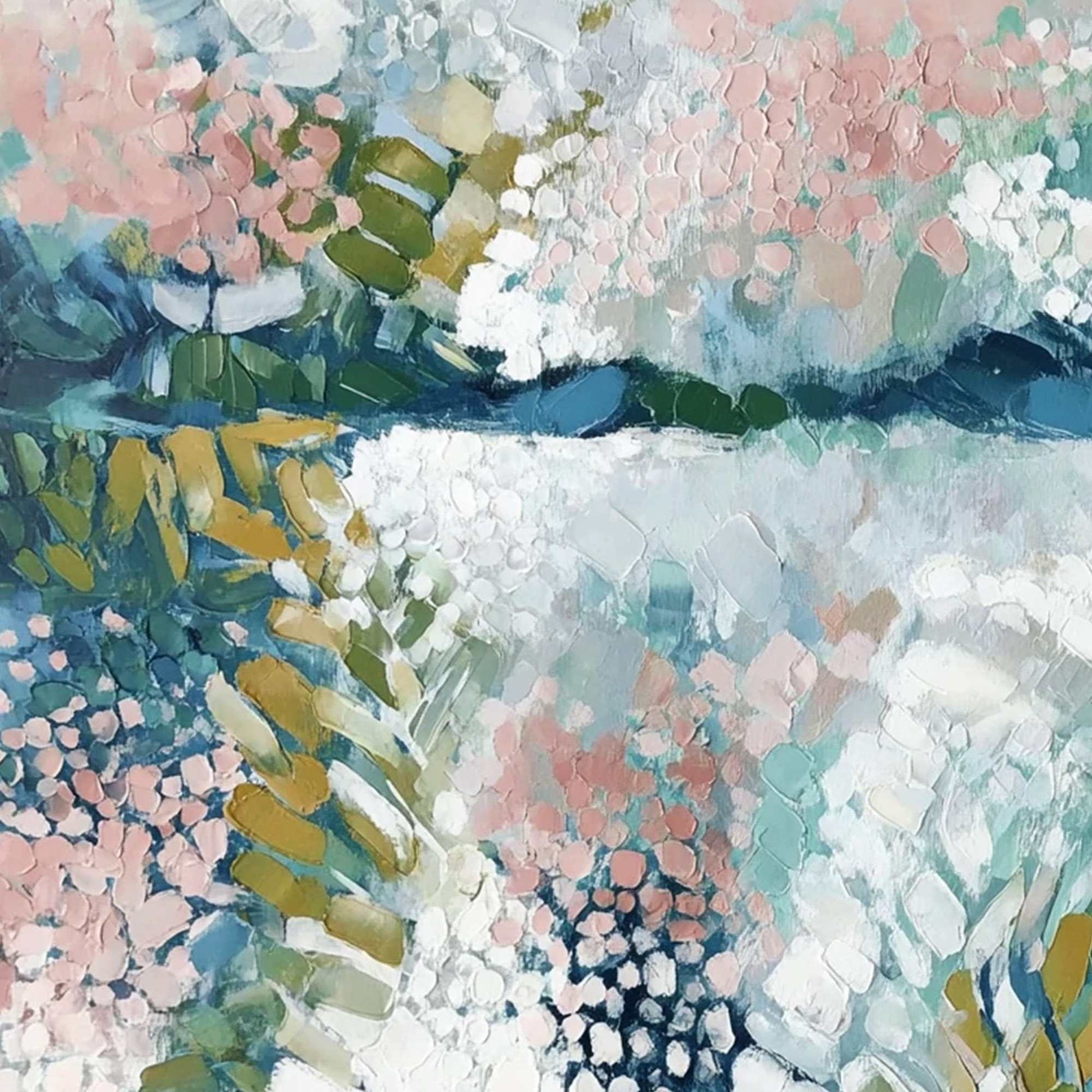 River Of Petals – River Impasto Painting, view 3