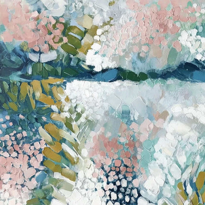 River Of Petals – River Impasto Painting, view 3