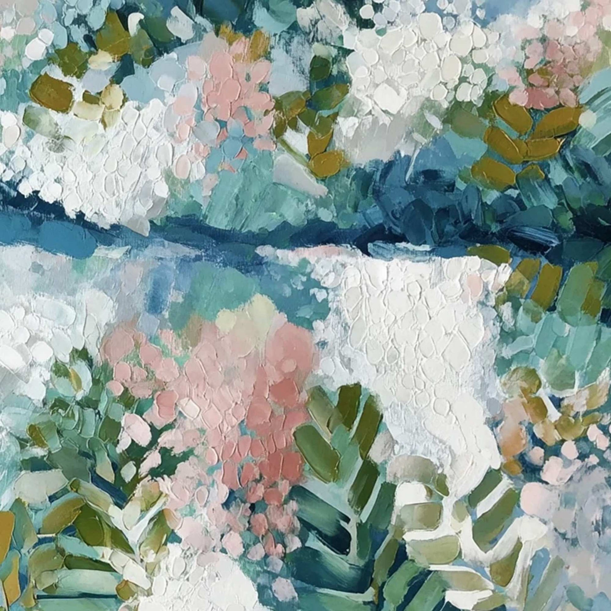 River Of Petals – River Impasto Painting, view 5